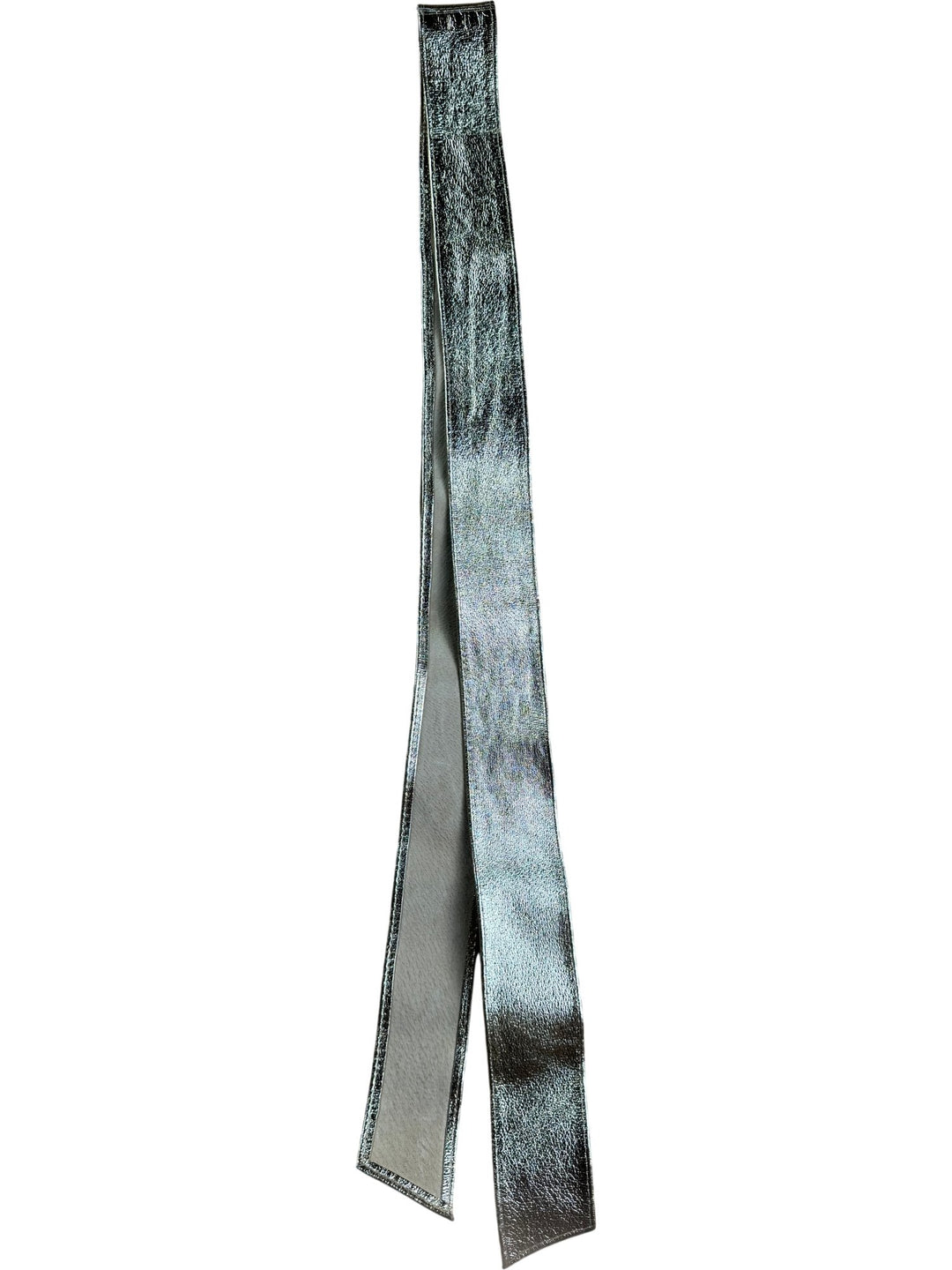 Gold Metallic Leather Belt