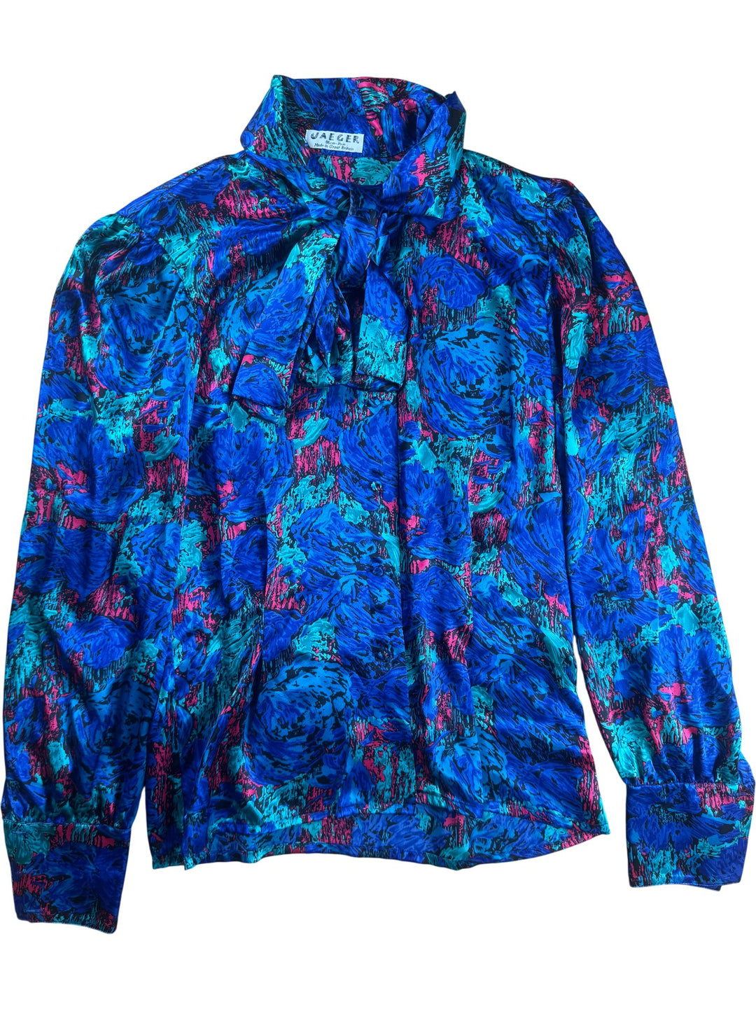 Jaeger Floral Patterned Long Sleeved Blouse - M