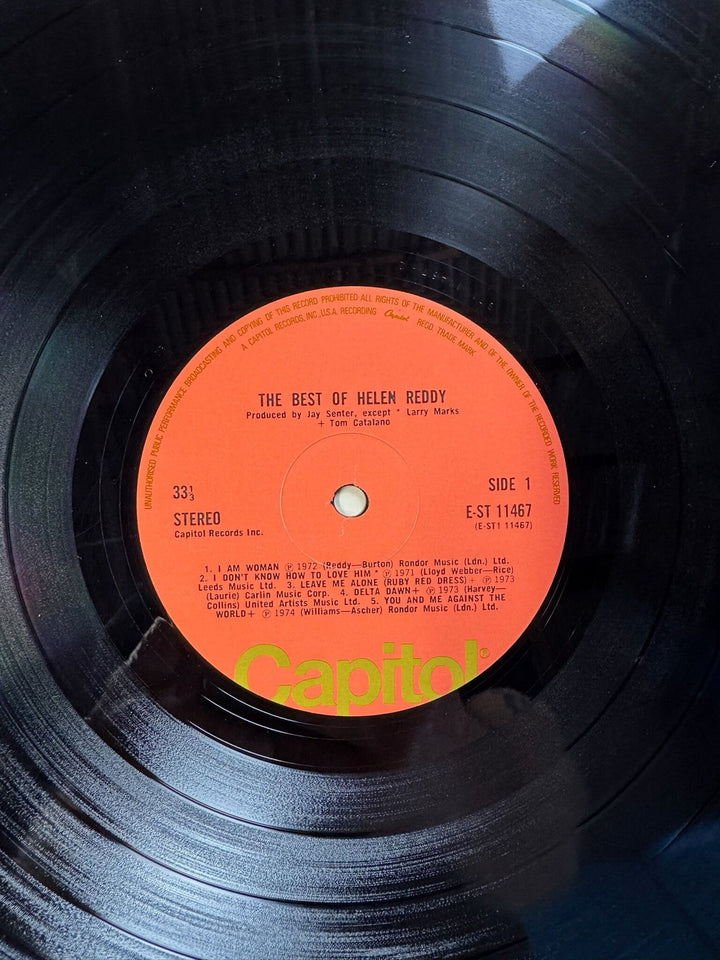 The Best Of Helen Reddy Vinyl Record - Very Good