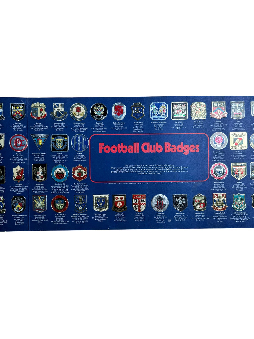 Esso Collection Of Football Club Badges