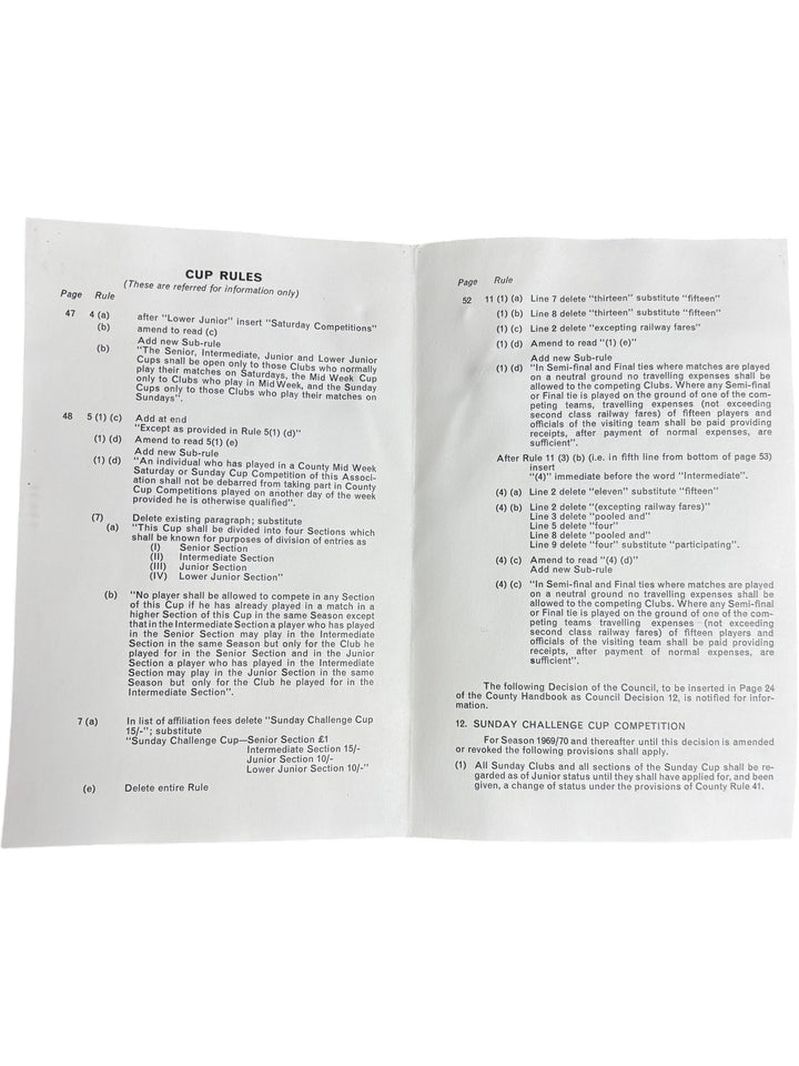 Surrey County FA Referee Advice and Forms Collectable Set - Think Vintage