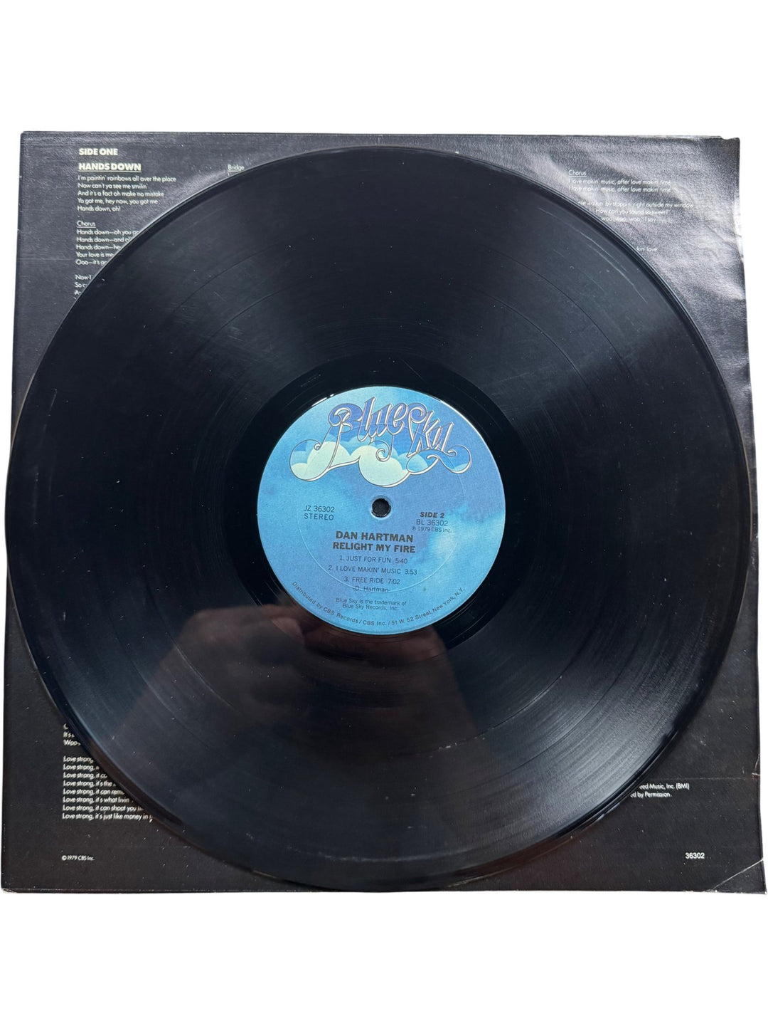 Dan Hartman Relight My Fire Vinyl - Good+