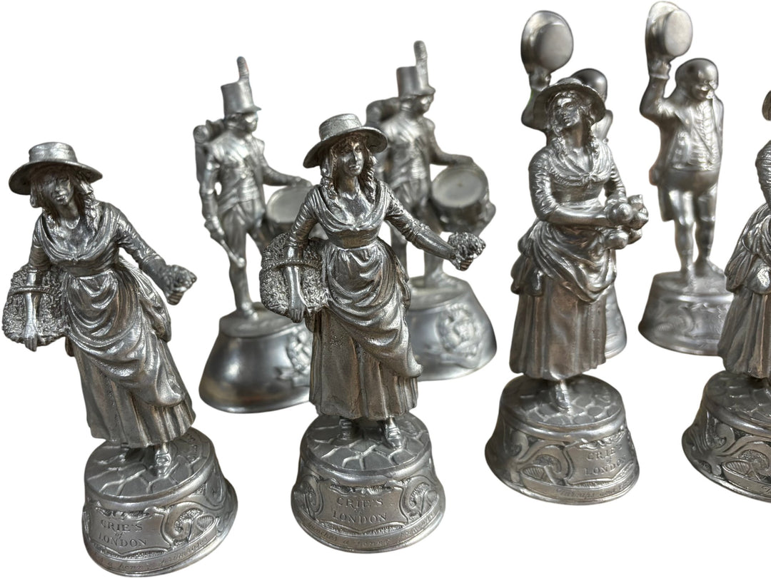 Set of Pewter Figurines - Think Vintage