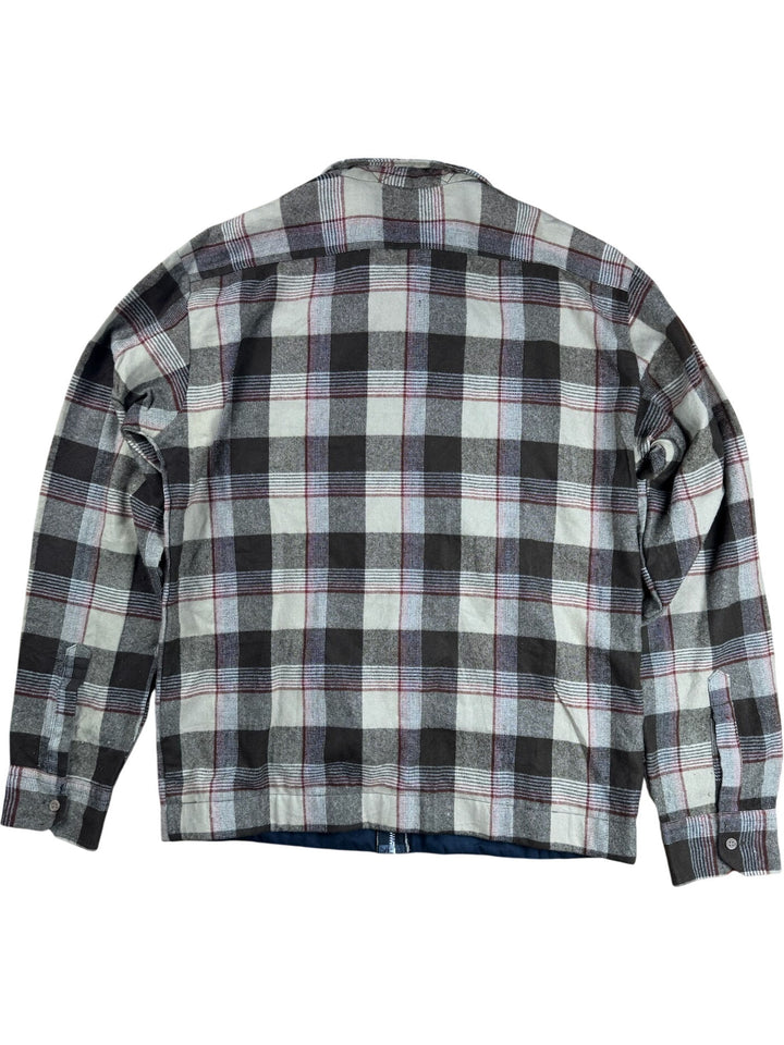 Sears Checkered Sherpa Collar Jacket - M/L