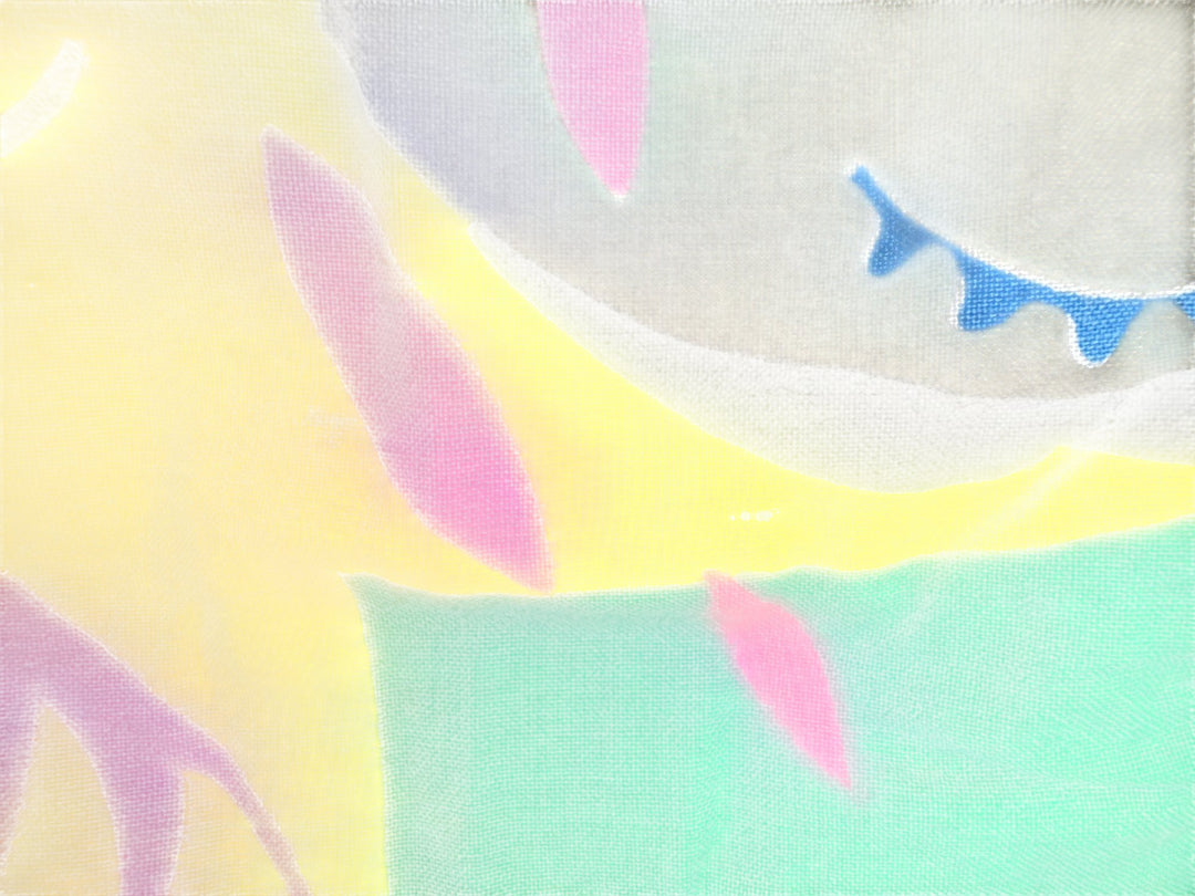 Colourful Abstract Pattern Shorts - M - Think Vintage