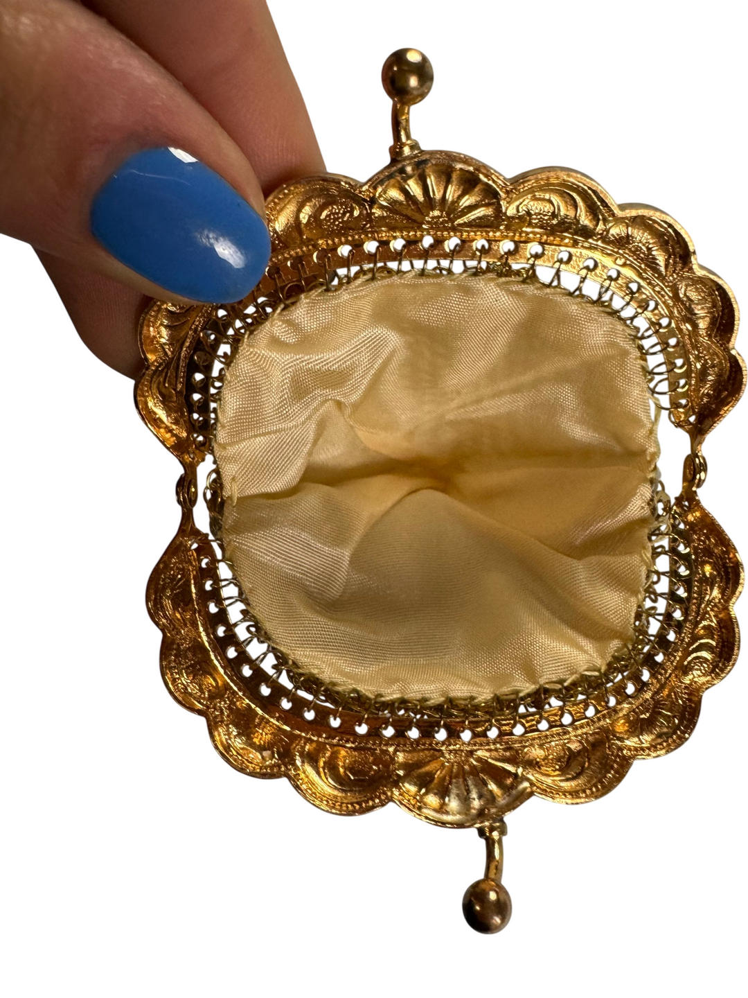 Gold Mesh Coin Purse - Think Vintage