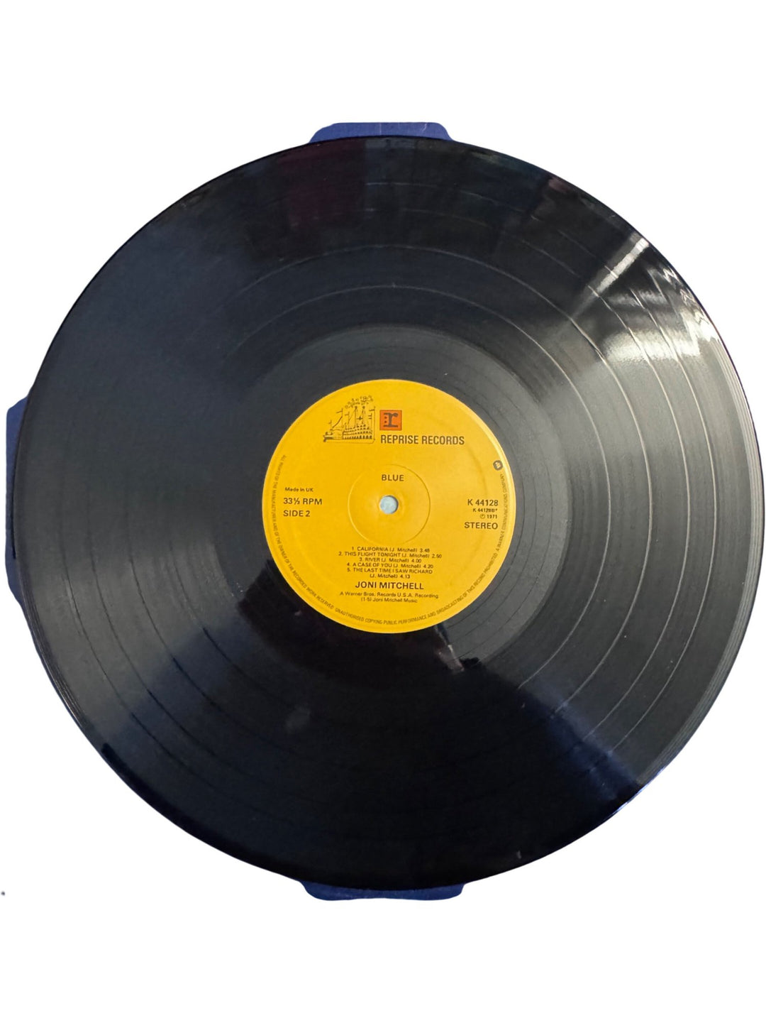 Joni Mitchell Blue Vinyl Record - Very Good