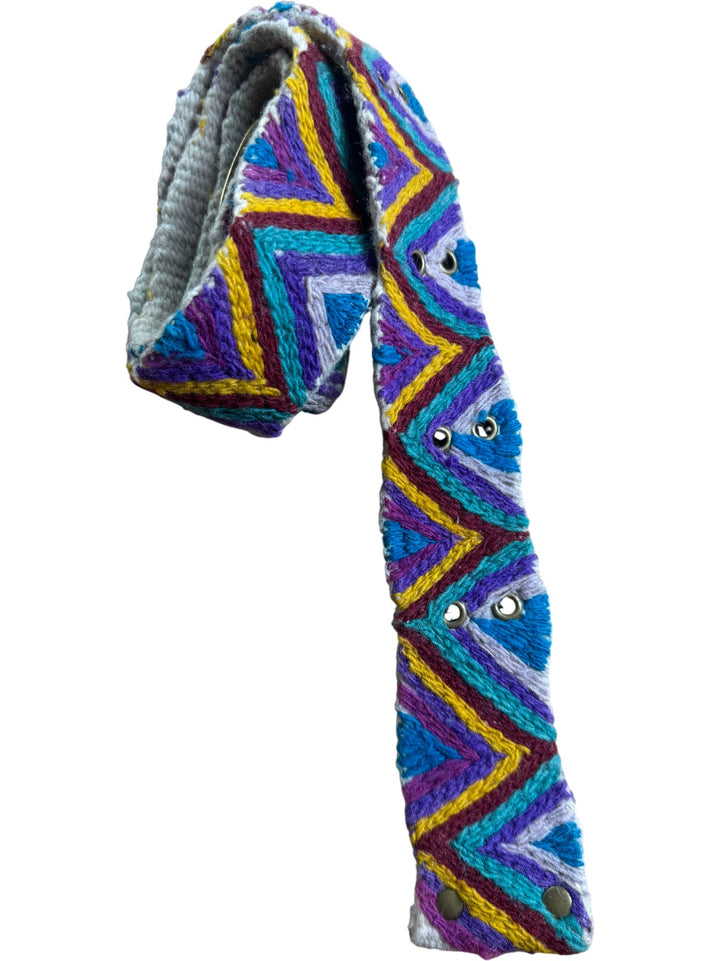 Multicoloured Woven Wool Belt - W26-36