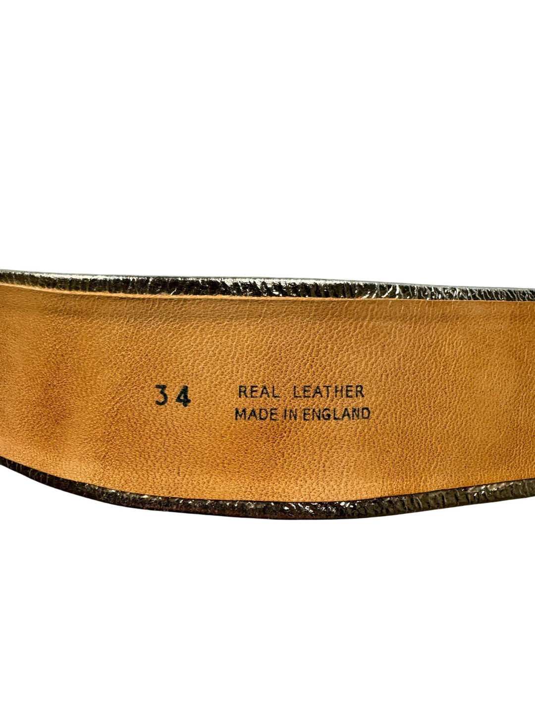 Harrods Gold Leather Belt
