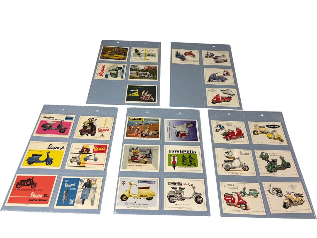Vespa Lambretta Vintage Scooter Collectors Cards Set - Think Vintage