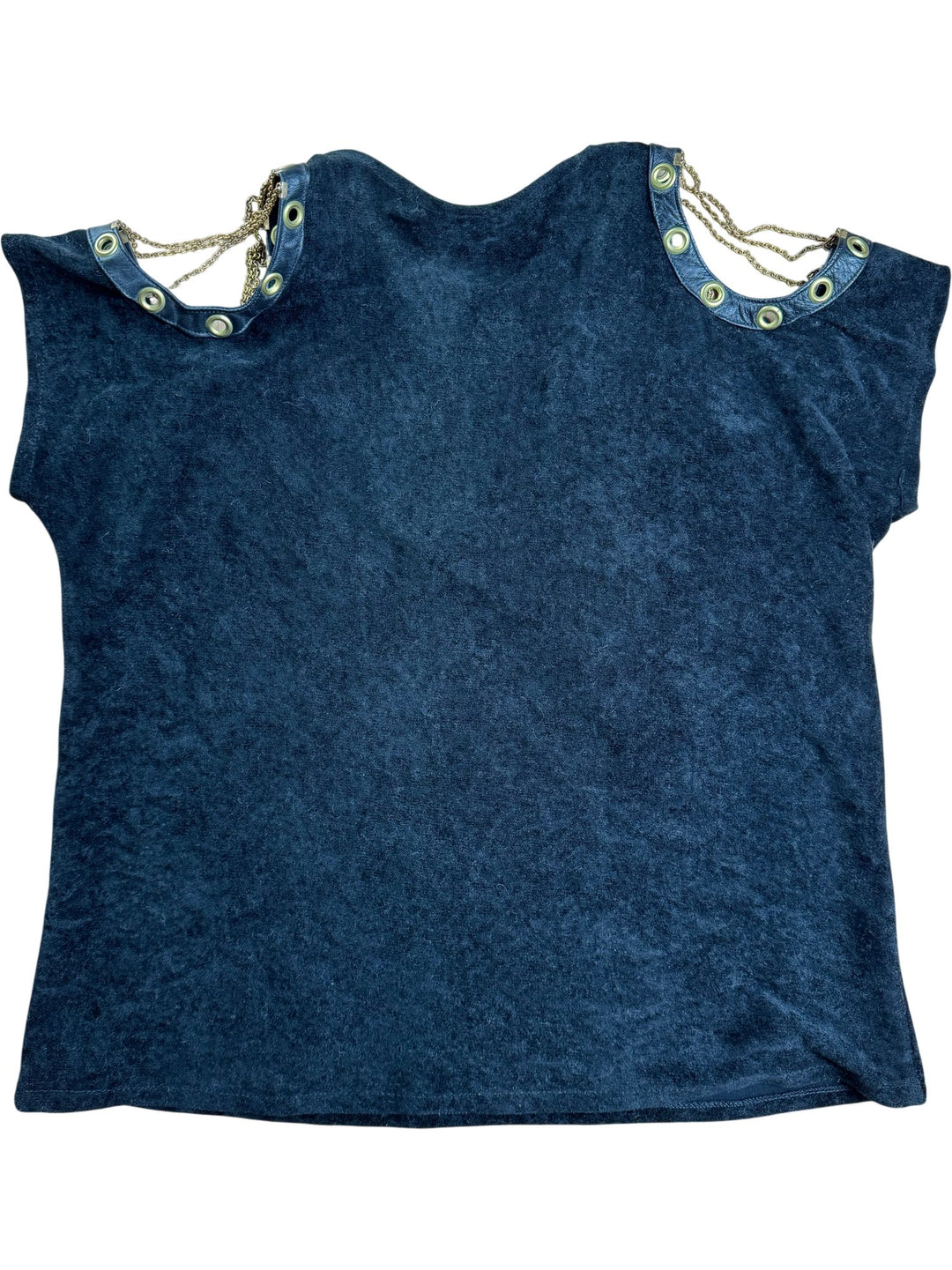Jungle London Black Top with Chain Detail - M
