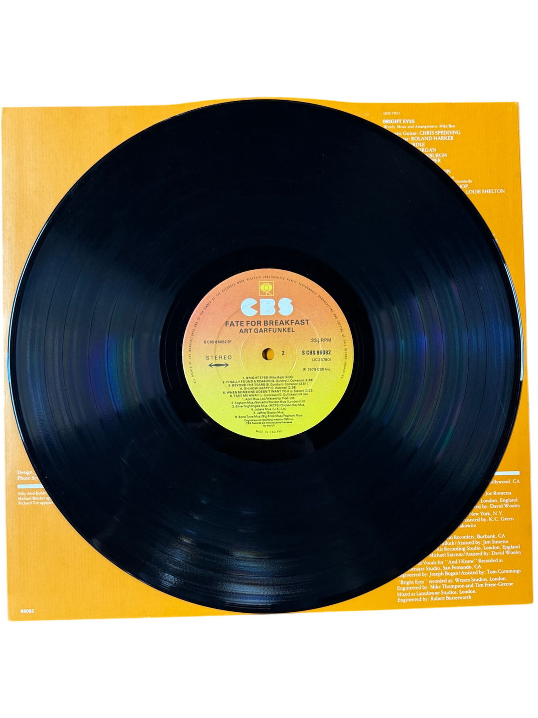 Art Garfunkel Fate For Breakfast Vinyl Record - Very Good