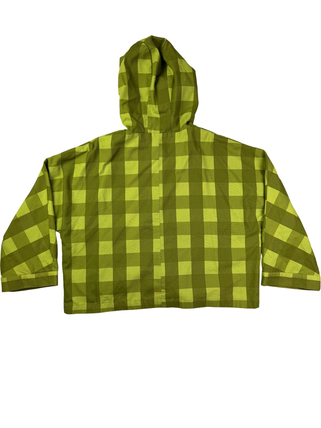Lucy & Yak Green Checkered Hooded Jacket -XL
