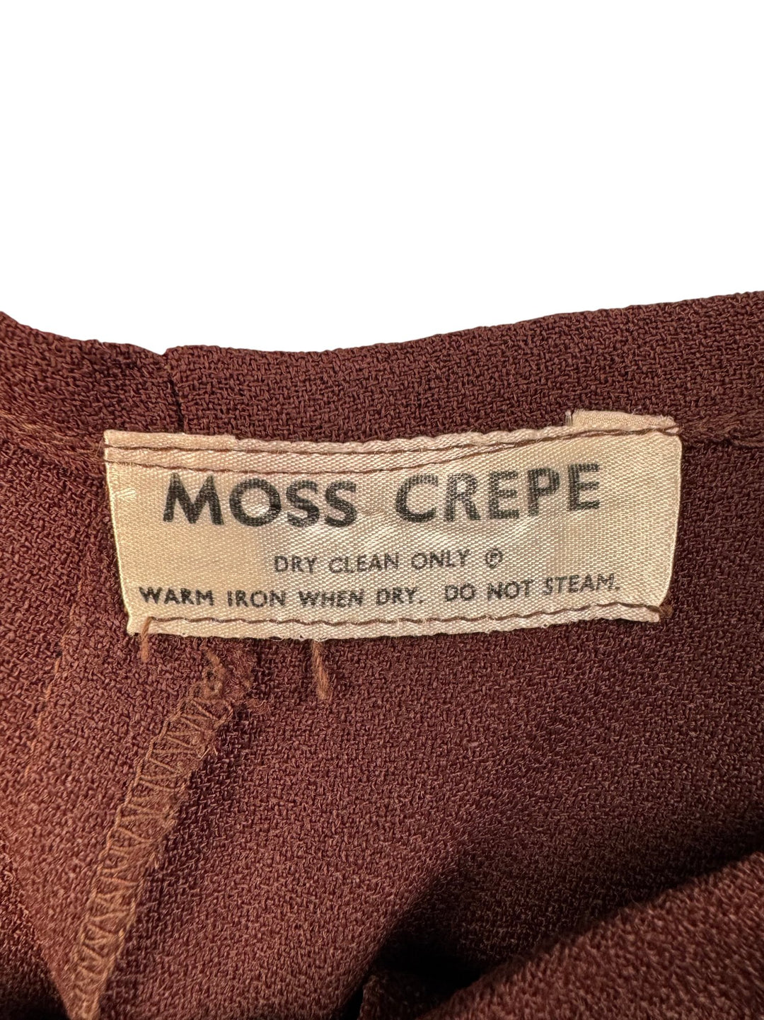 1970s Ozzie Clark Chocolate Halter Neck Button-Up Dress * See Description* - S