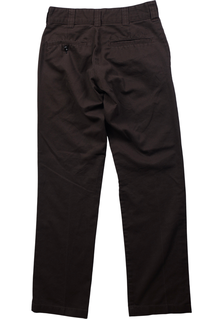 Dickies Brown Slim Fit Trousers - W28 L28 - Think Vintage