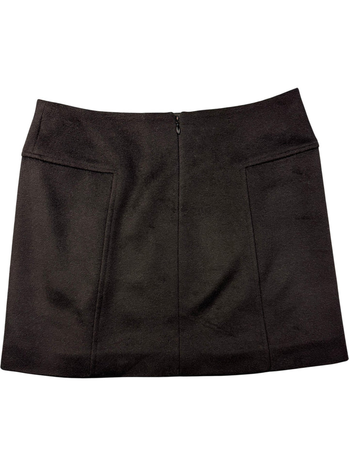 Fendi Black Wool Cashmere Blend Mini Skirt - W31