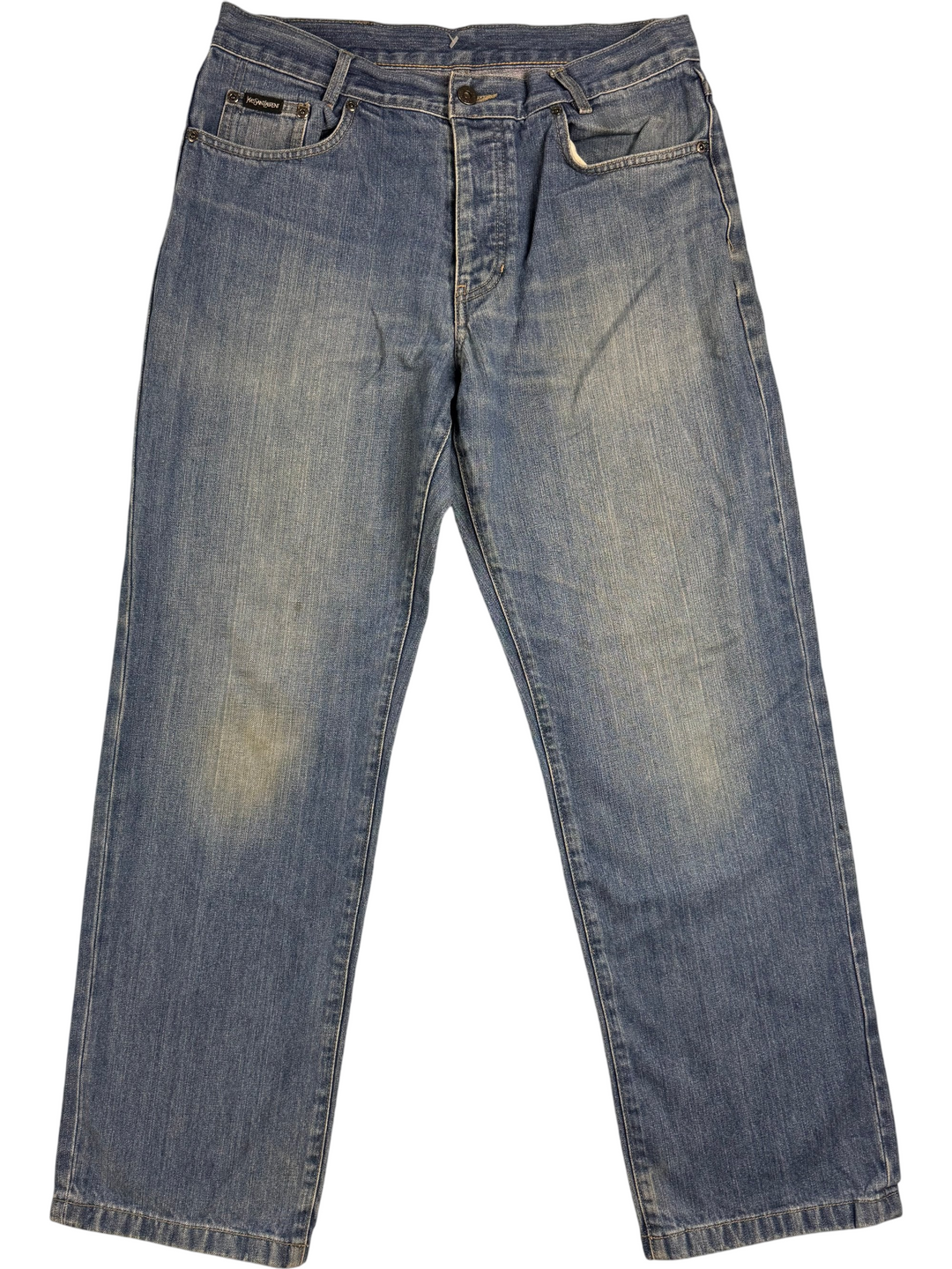 Yves Saint Laurent Medium Wash Denim Jeans - Think Vintage