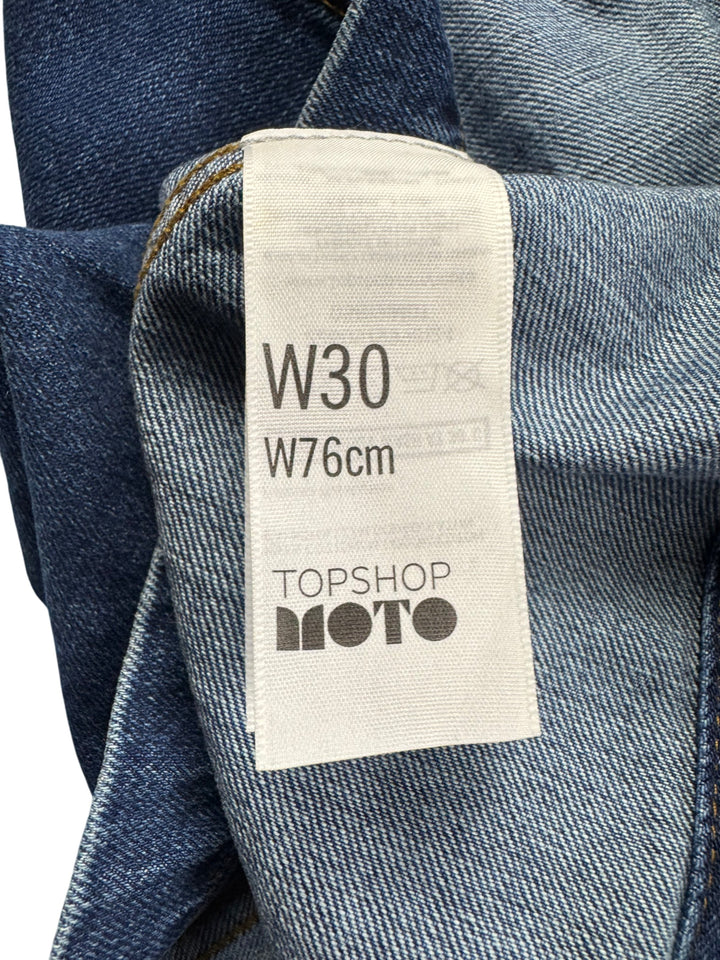 Topshop Moto Denim Mini Skirt - M - Think Vintage