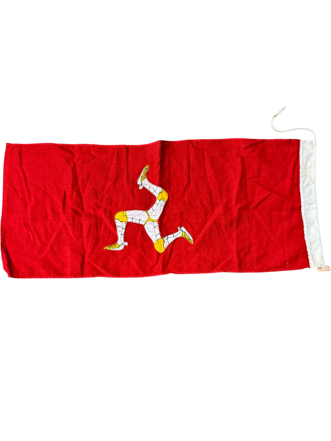 Manx Flag with Triskelion Emblem