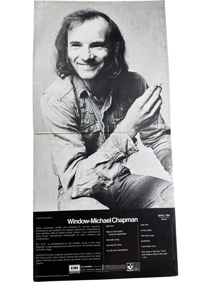 1970 Michael Chapman Window Vinyl LP - Good
