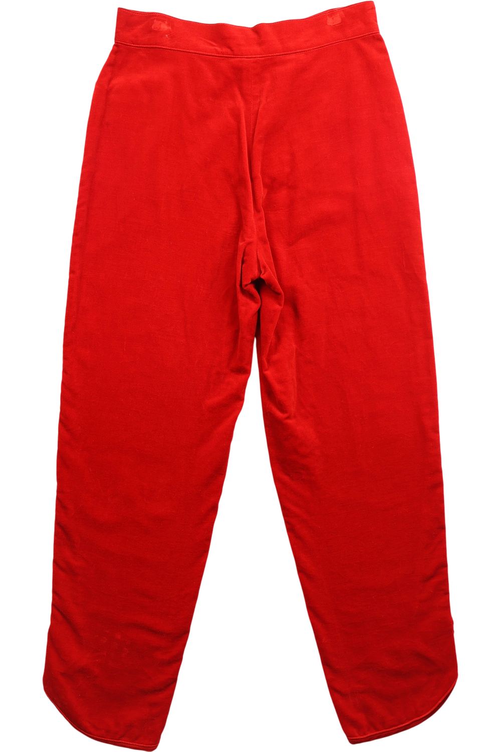 1970s Red Velvet Trousers - Think Vintage