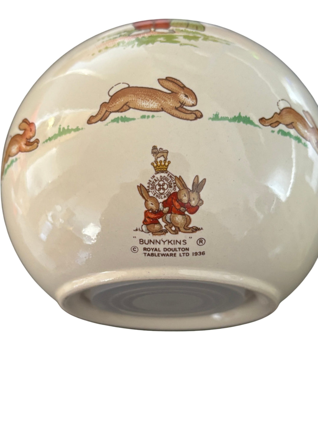 Vintage Royal Doulton Bunnykins Money Ball Box Collectible Ceramic Money Box - Think Vintage