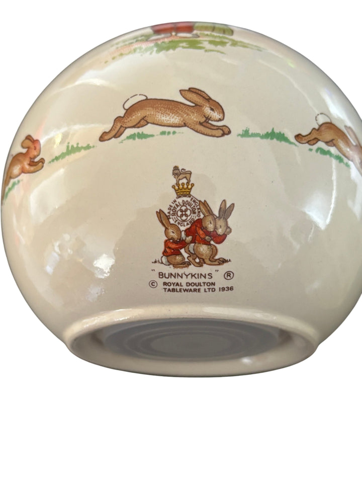 Vintage Royal Doulton Bunnykins Money Ball Box Collectible Ceramic Money Box - Think Vintage