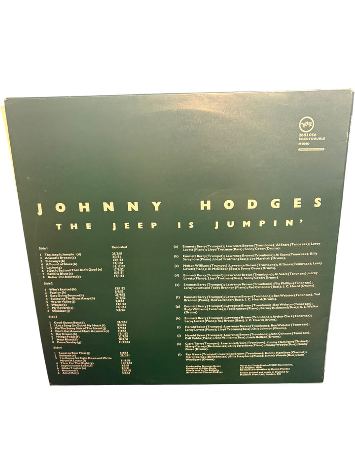 Johnny Hodges The Jeep Is Jumpin' Vinyl Record - Good