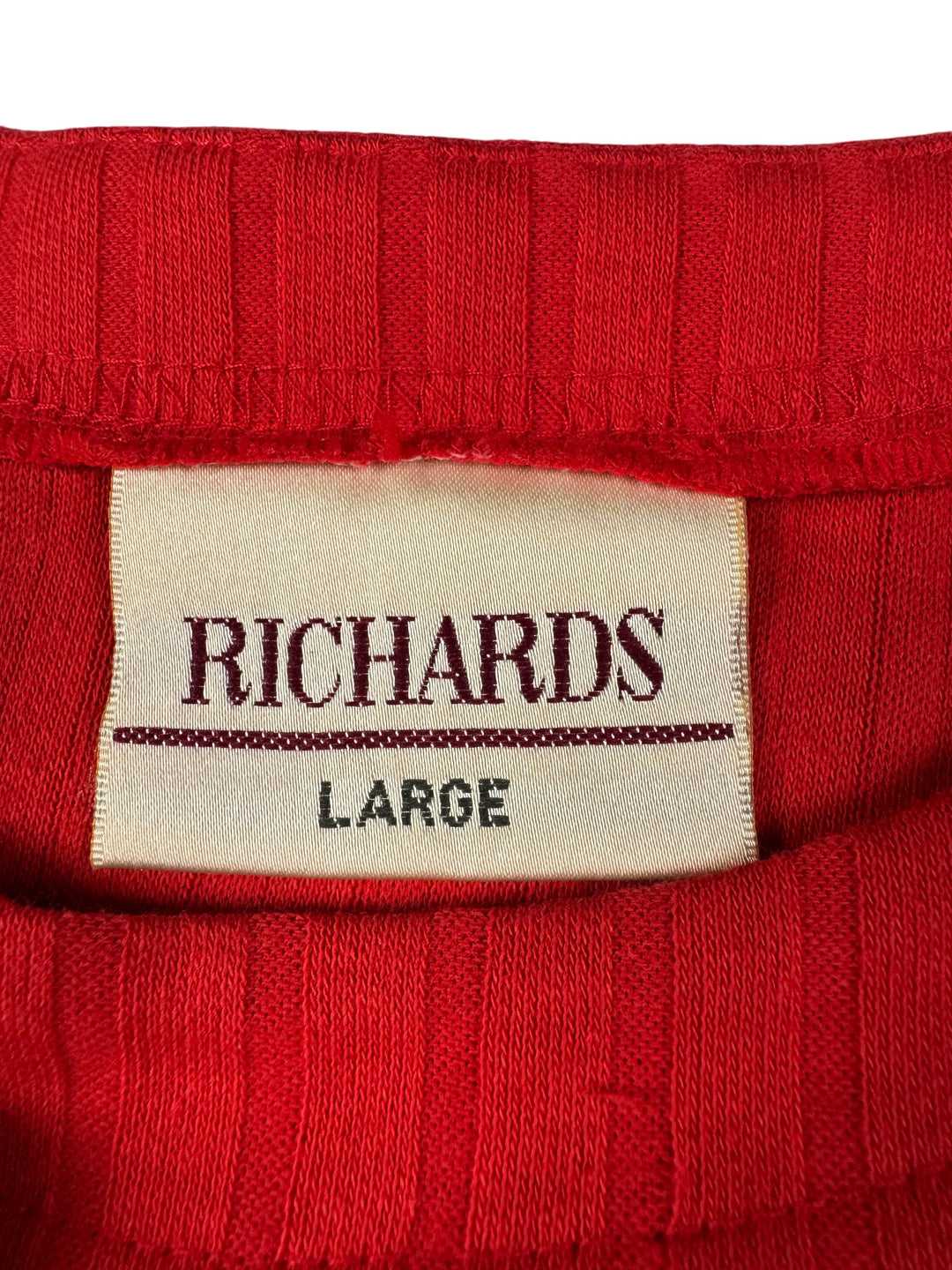 Richards Red Short Sleeve Dress - L