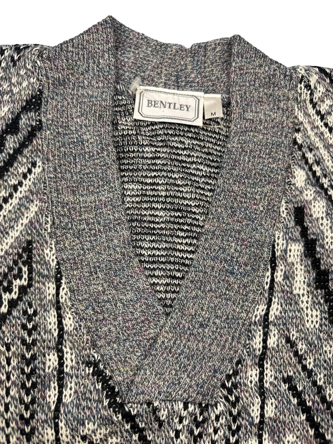 Bentley Geometric Knit Sweater - M
