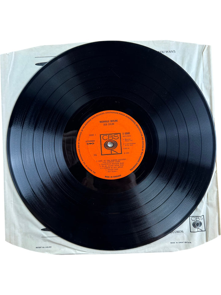 Bob Dylan Nashville Skyline LP Record - Good