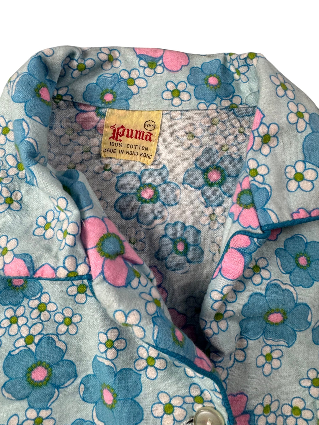 Floral Cotton Pajama Set - Think Vintage