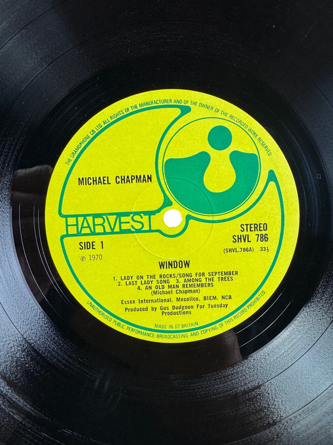 1970 Michael Chapman Window Vinyl LP - Good