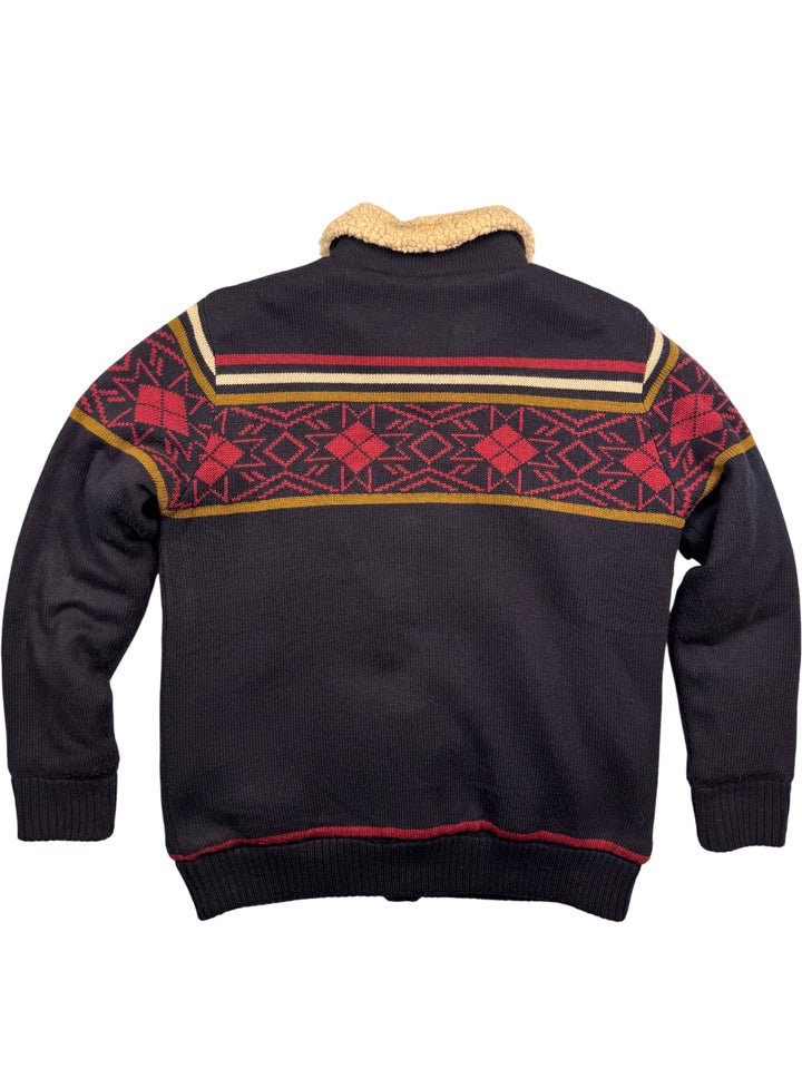 Lee Cooper Button-Up Wool Sweater - L