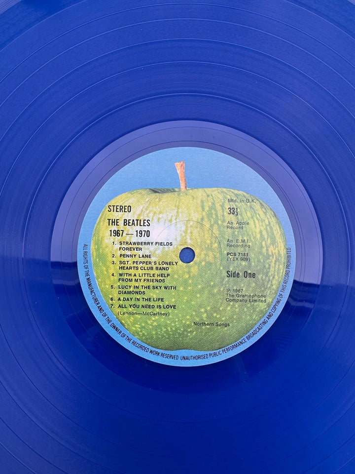 The Beatles 1967-1970 Blue Vinyl LP - Very Good
