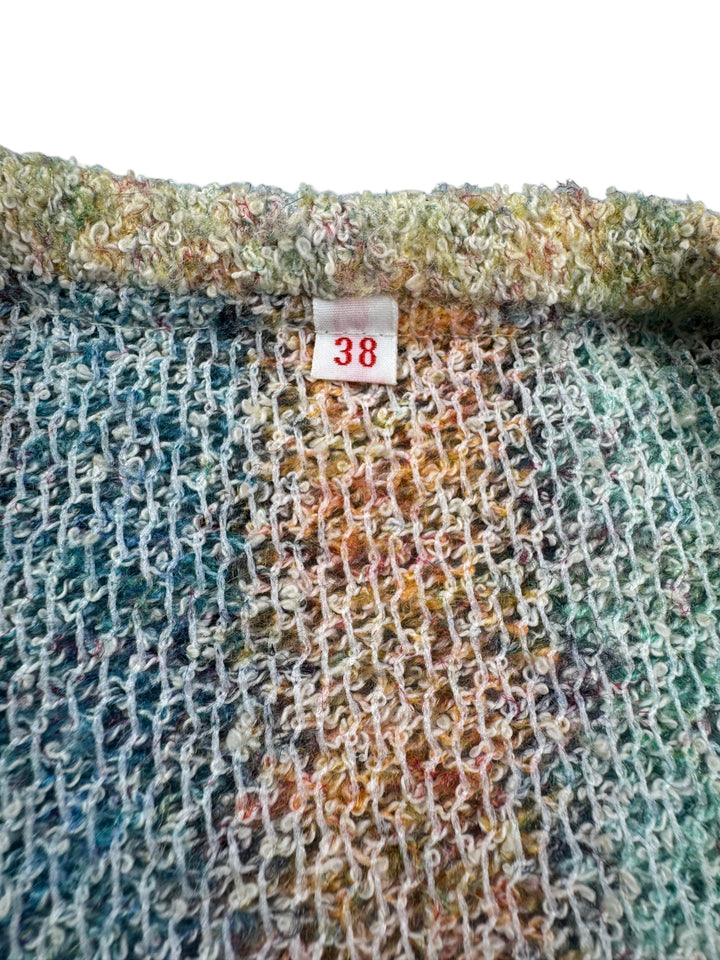 Multicolour Knit Vest - M - Think Vintage
