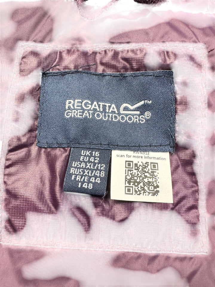 Regatta Hooded Puffer Jacket Purple - XXL