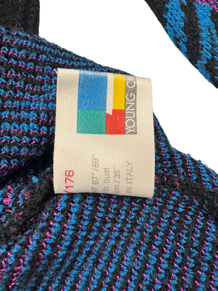 1980s Italian Star Pattern Knit Sweater - Think Vintage
