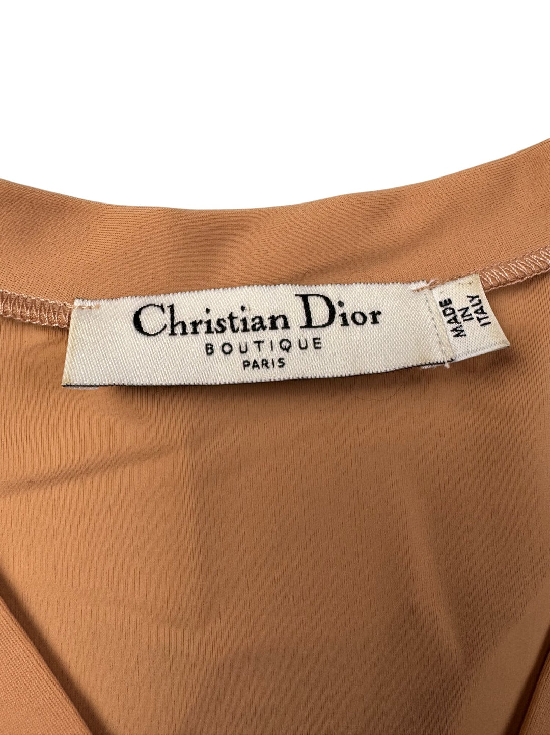 Christian Dior Beige Lace Patterned Top - XS/S