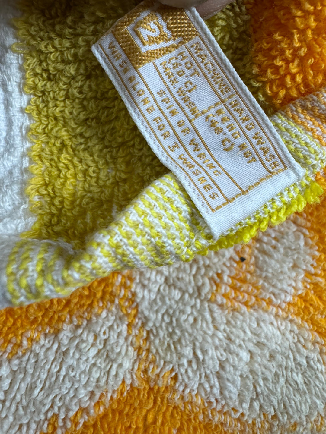 Dorma Retro Orange Patterned Bath Towel - Think Vintage