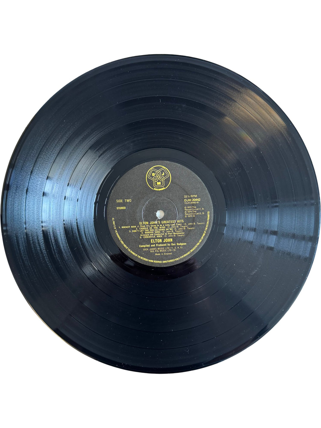 Elton John Greatest Hits Vinyl - Good