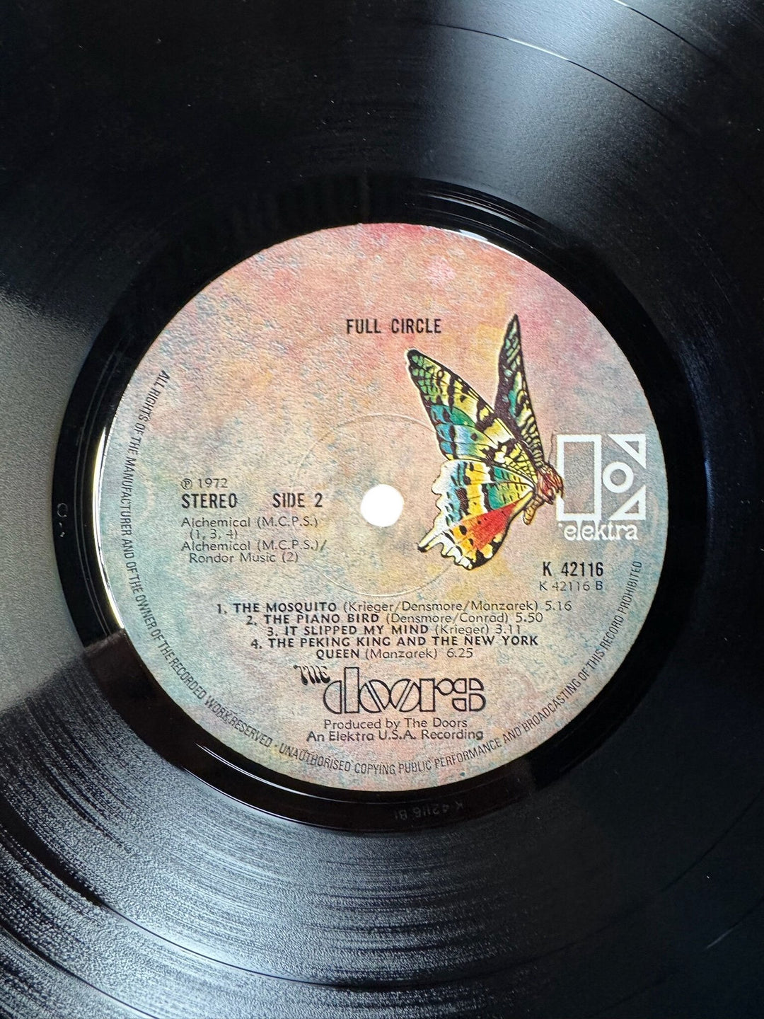 The Doors Full Circle Vinyl Record - Very Good