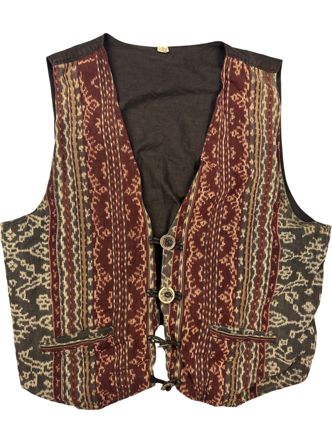 Vintage Indonesian Cotton Vest - XL - Think Vintage
