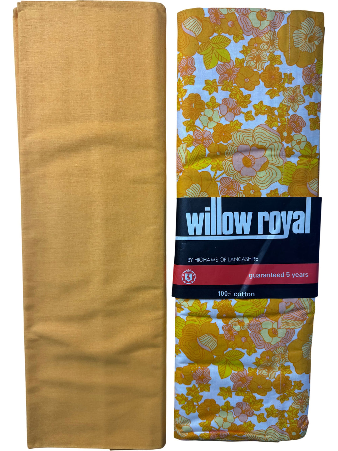 Willow Royal Floral Cotton sheets - Think Vintage
