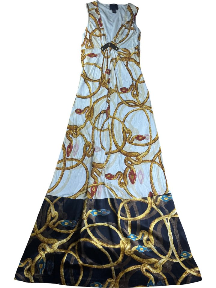 Roberto Cavalli Chain Print Maxi Dress - S