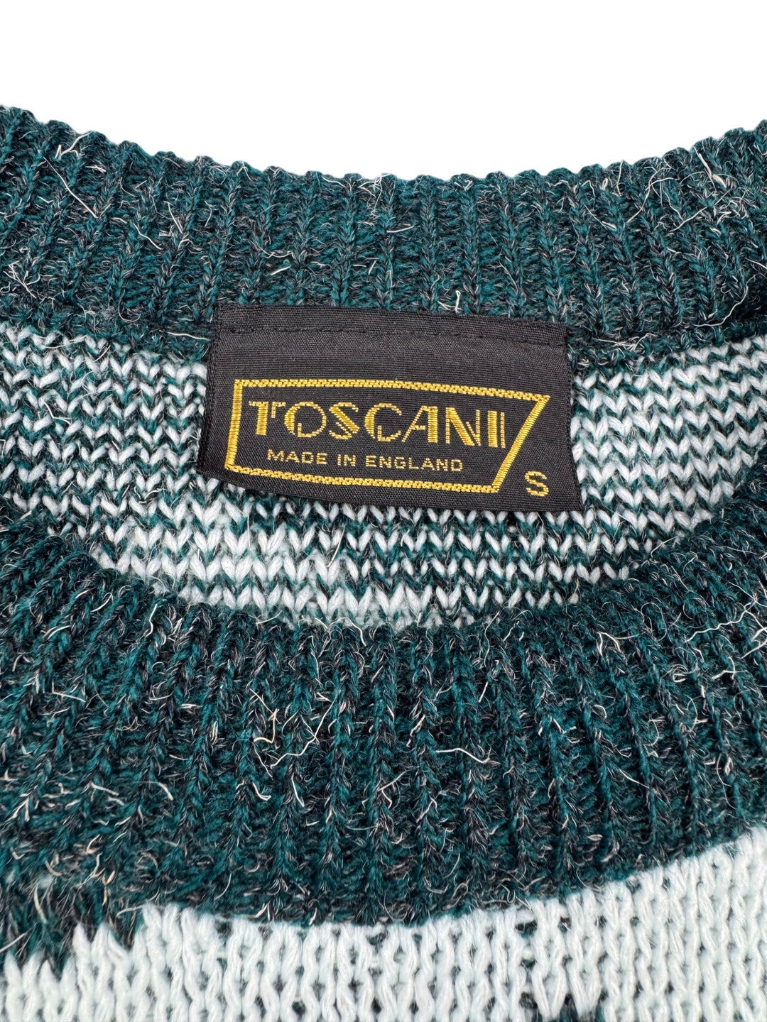 Geometric Pattern Knit Sweater - L