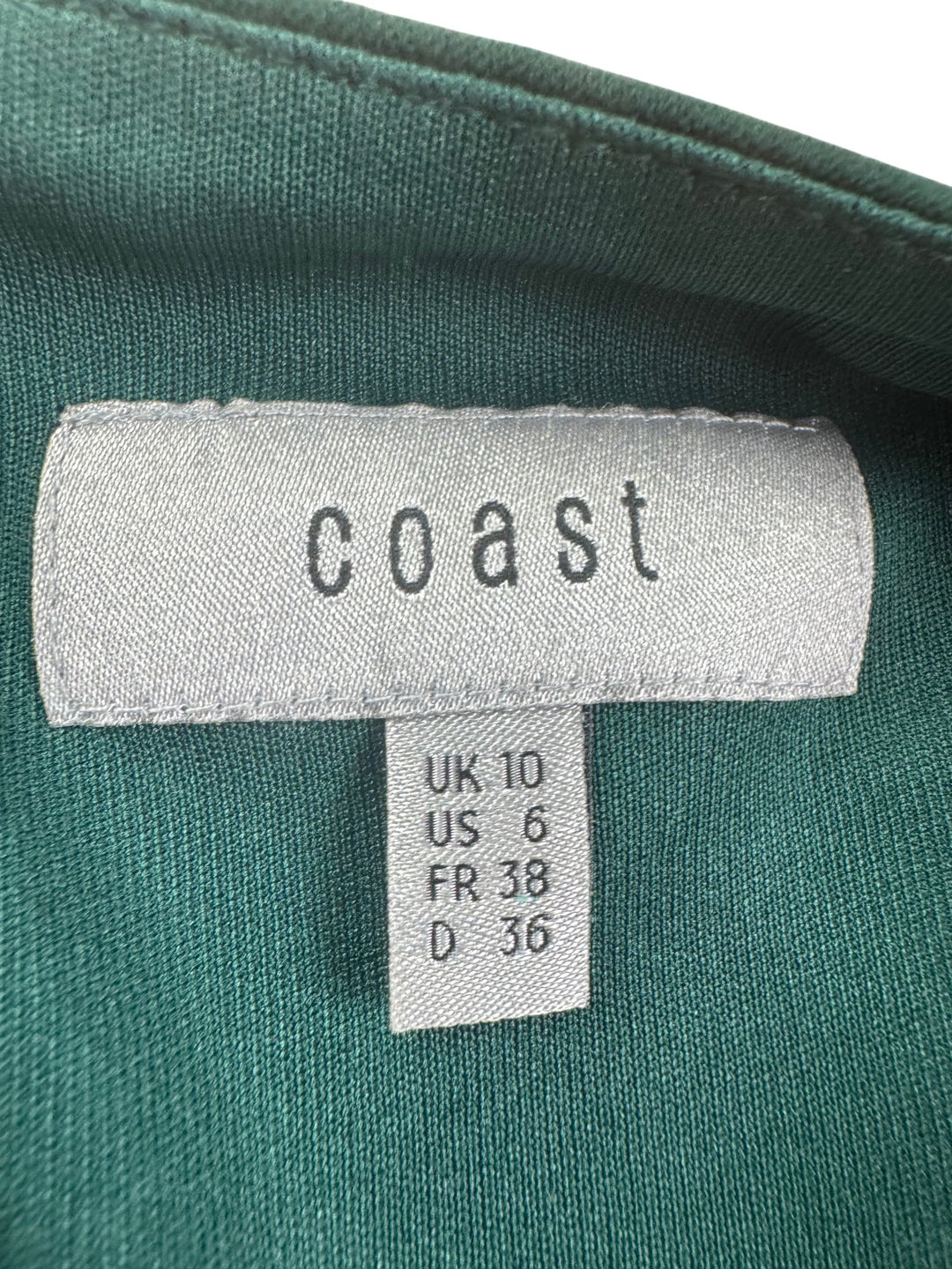 Coast Forest Green Pleated Dress - S
