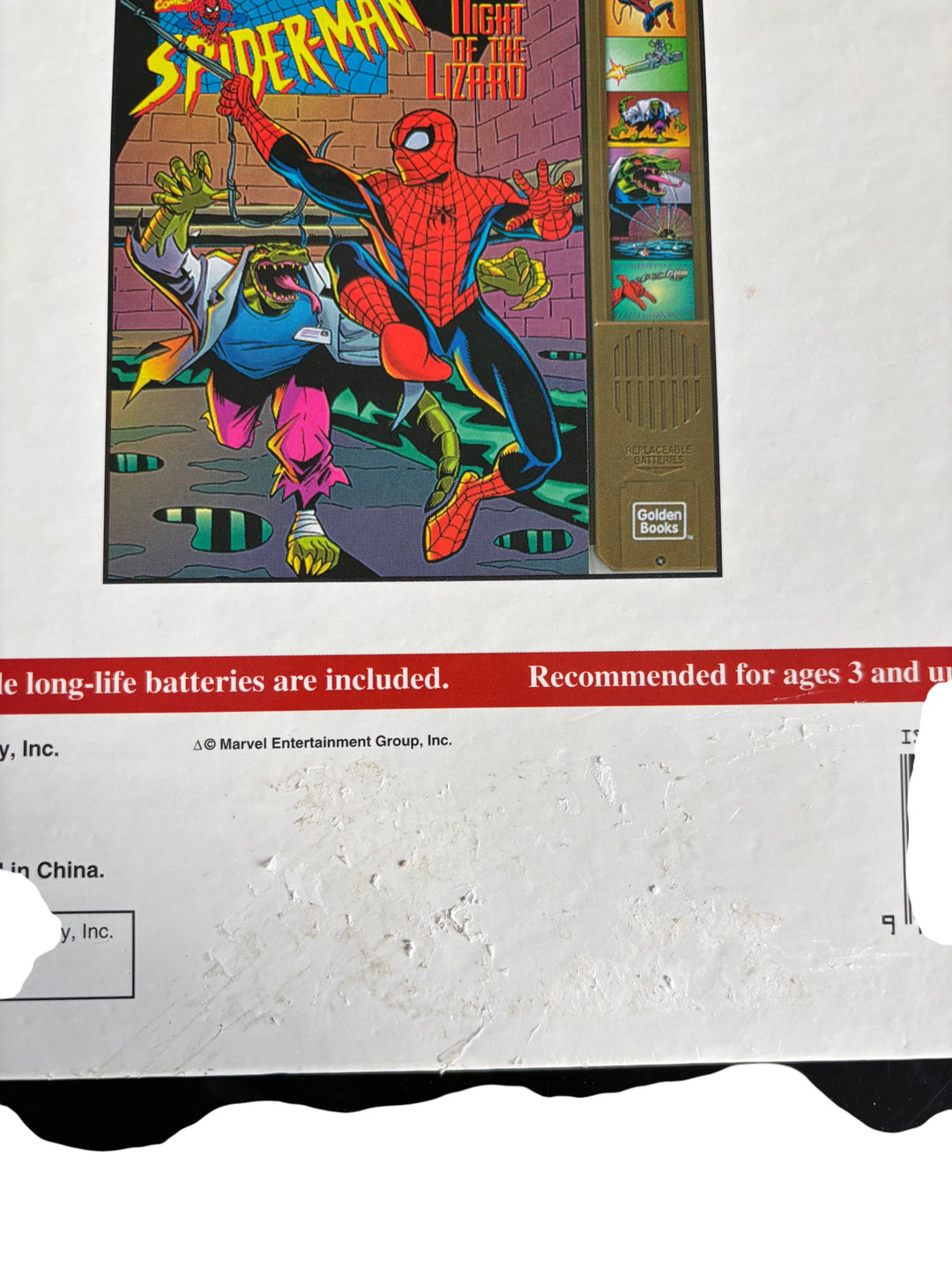 Golden Sound Story Spider-Man Night of the Lizard Electronic Storybook - Think Vintage