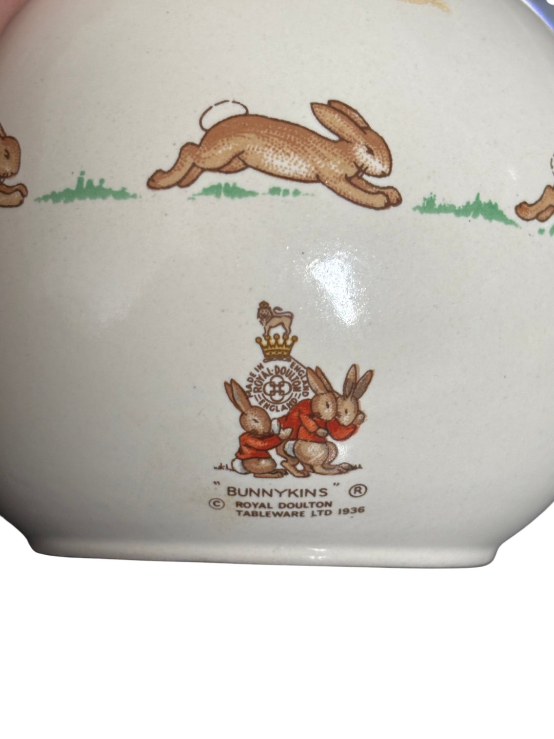 Vintage Royal Doulton Bunnykins Money Ball Box Collectible Ceramic Money Box - Think Vintage