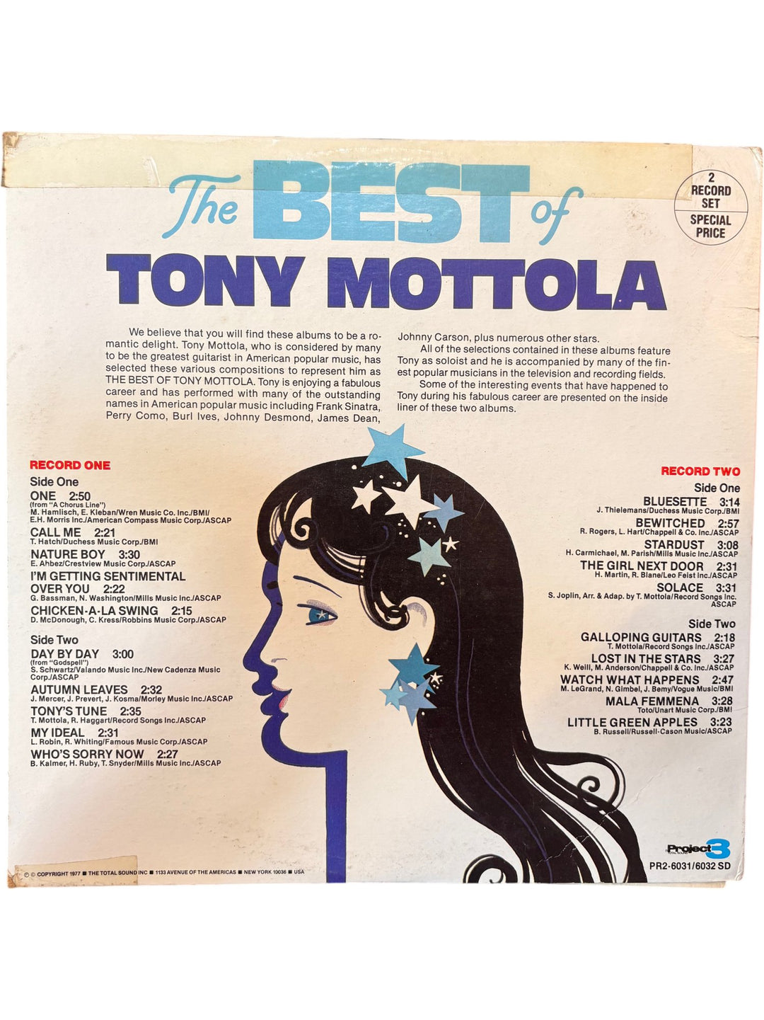 The Best Of Tony Mottola Vinyl Record - Fair